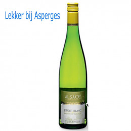 Baron De Alsace Pinot Blanc, lekker samen met Asperges