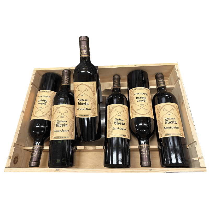 Chateau Gloria en caja de madera