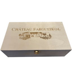 Chateau Fargueirol Chateauneuf du Pape in houten kist