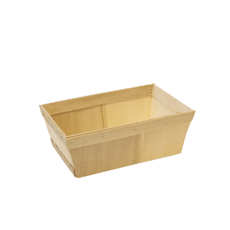 Deze houten mandjes zijn gecertificeerd als voedsel veilige verpakking Afmeting: 28 x 18 x 9.5 cm